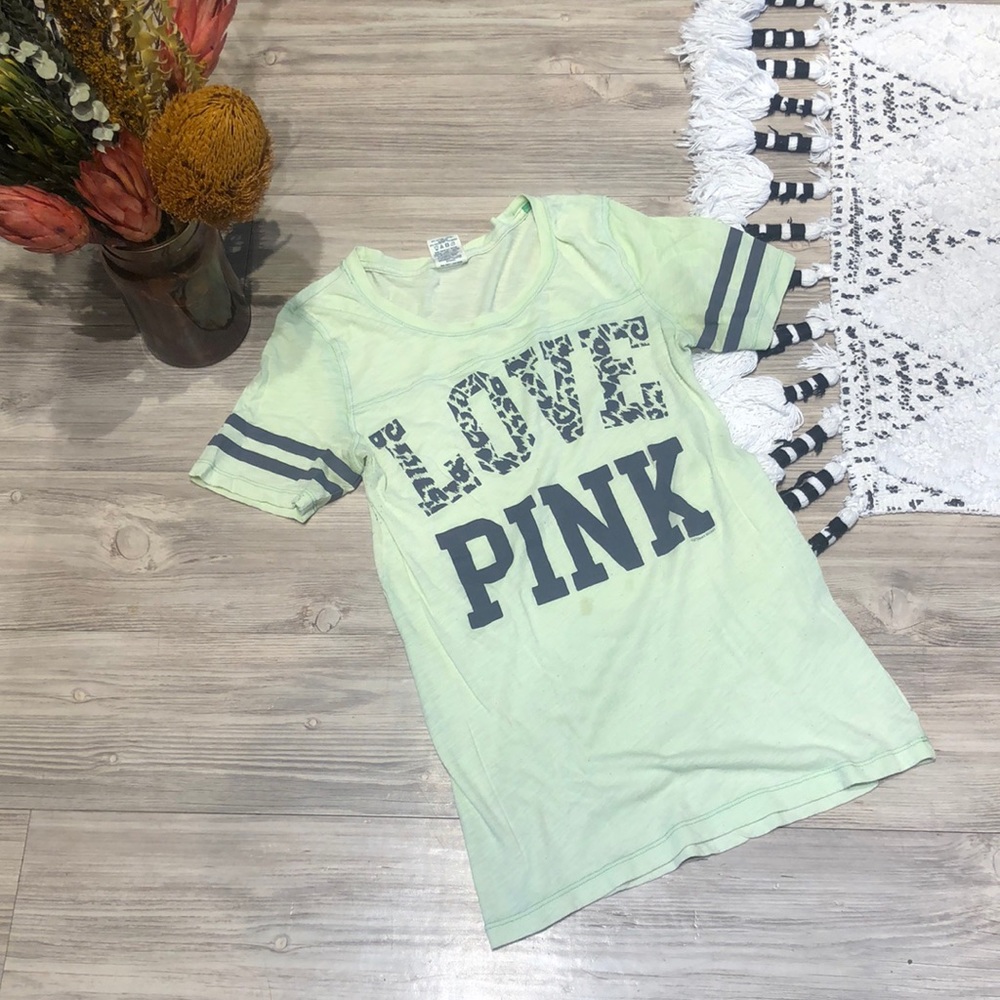 VS PINK | Neon Football tee